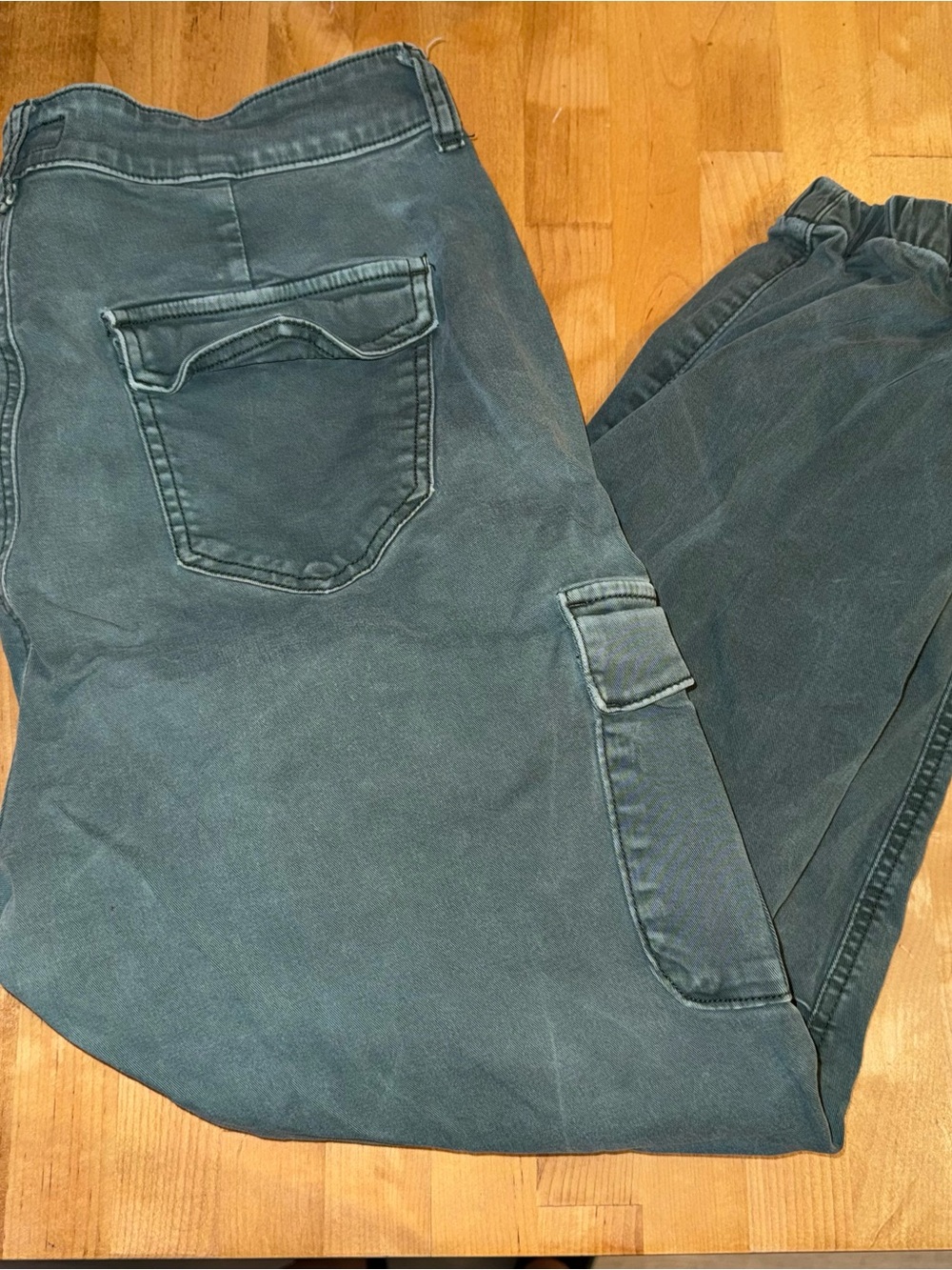 Torrid Washed Green High-Rise Cargo Joggers